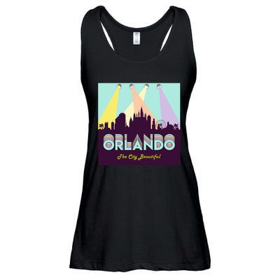 Retro Orlando Florida Ladies Essential Flowy Tank