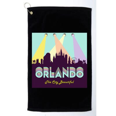 Retro Orlando Florida Golf Towel