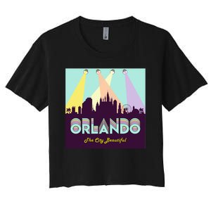 Retro Orlando Florida Women's Crop Top Tee