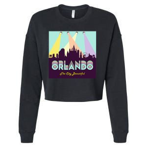 Retro Orlando Florida Cropped Pullover Crew