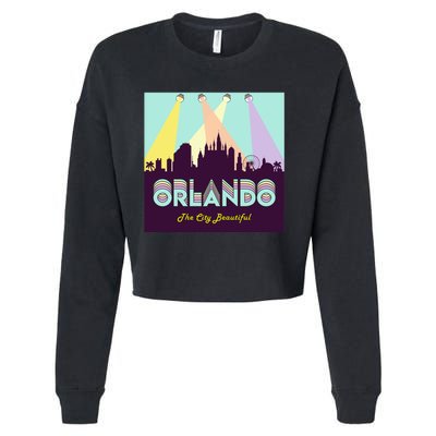 Retro Orlando Florida Cropped Pullover Crew