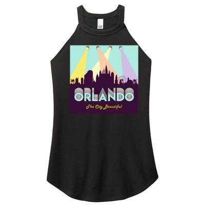 Retro Orlando Florida Women’s Perfect Tri Rocker Tank