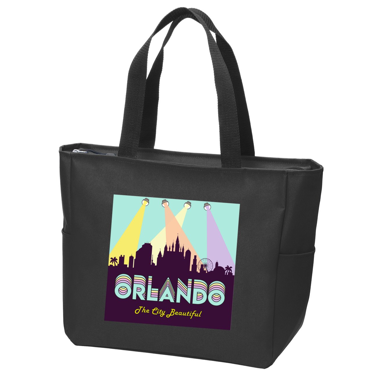 Retro Orlando Florida Zip Tote Bag