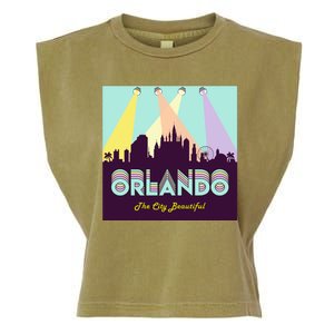 Retro Orlando Florida Garment-Dyed Women's Muscle Tee