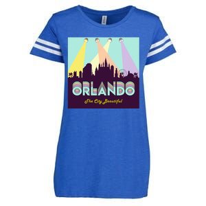 Retro Orlando Florida Enza Ladies Jersey Football T-Shirt