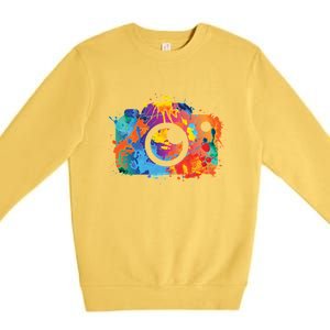 Retro Paint Camera Premium Crewneck Sweatshirt