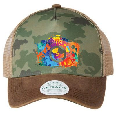 Retro Paint Camera Legacy Tie Dye Trucker Hat