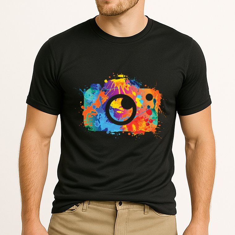 Retro Paint Camera Performance Shirt