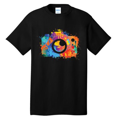 Retro Paint Camera Tall T-Shirt