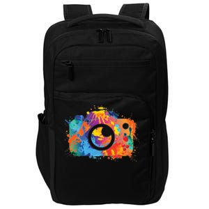 Retro Paint Camera Impact Tech Backpack