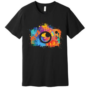 Retro Paint Camera Premium T-Shirt