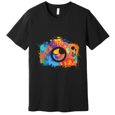 Retro Paint Camera Premium T-Shirt