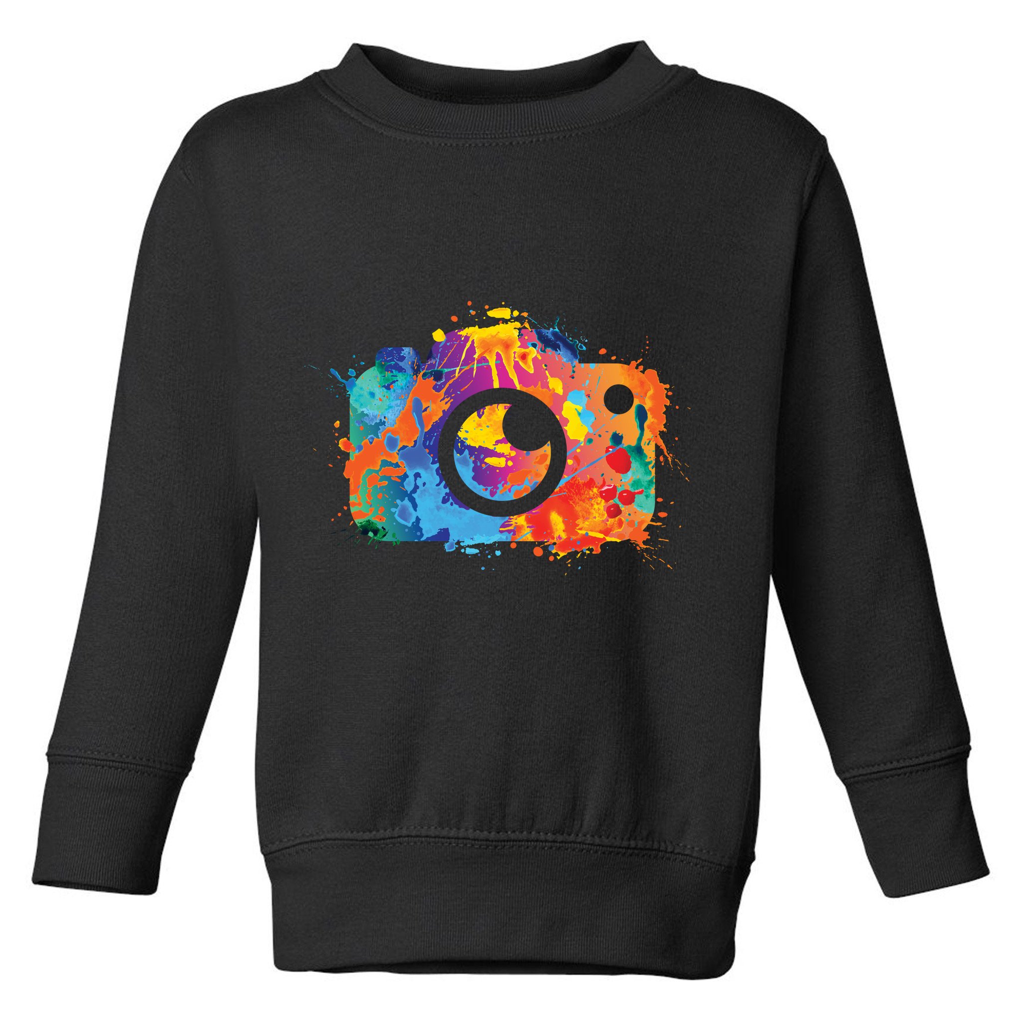 Retro Paint Camera Toddler Sweatshirt