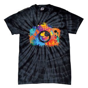 Retro Paint Camera Tie-Dye T-Shirt