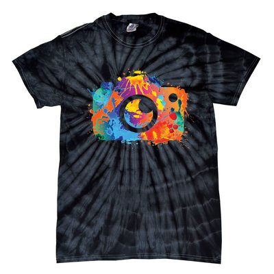 Retro Paint Camera Tie-Dye T-Shirt