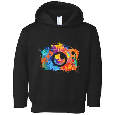 Retro Paint Camera Toddler Hoodie