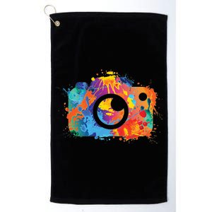 Retro Paint Camera Platinum Collection Golf Towel