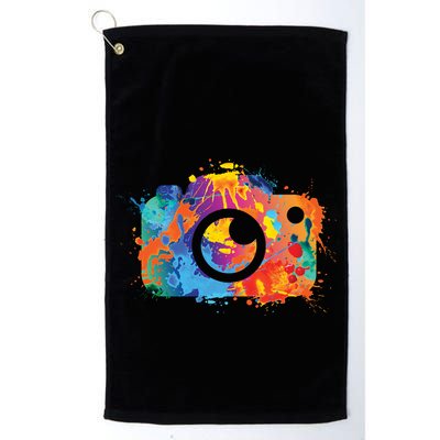 Retro Paint Camera Golf Towel