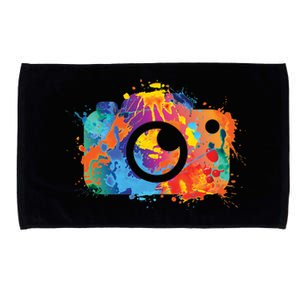 Retro Paint Camera Microfiber Hand Towel