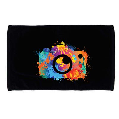 Retro Paint Camera Microfiber Hand Towel