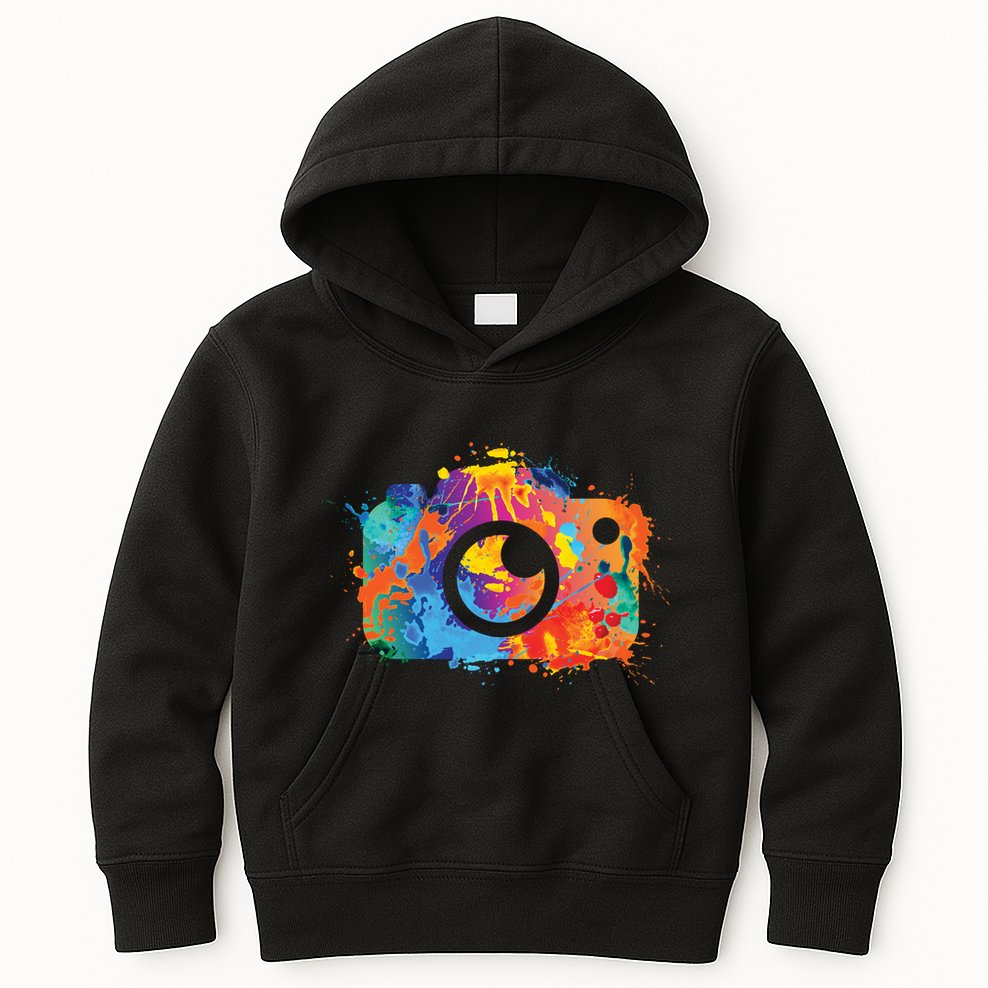 Retro Paint Camera Kids Hoodie