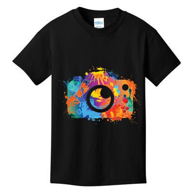 Retro Paint Camera Kids T-Shirt