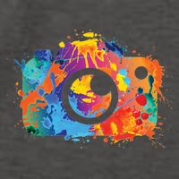 Retro Paint Camera Vector Backpack
