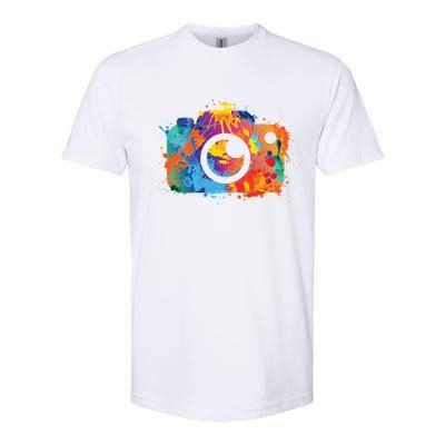 Retro Paint Camera Softstyle CVC T-Shirt