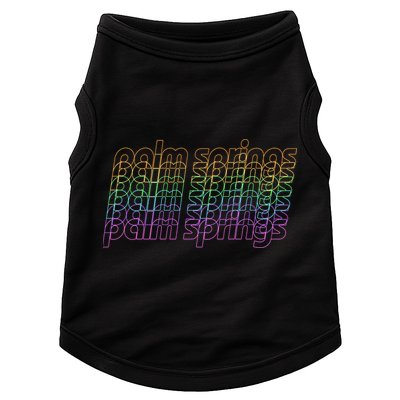 Retro Palm Springs Retro Multicolor Doggie Tank