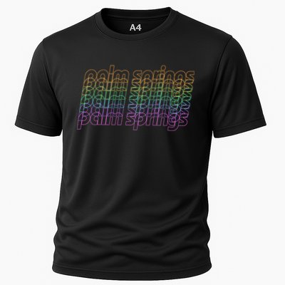 Retro Palm Springs Retro Multicolor Performance Shirt