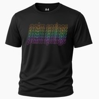 Retro Palm Springs Retro Multicolor Performance Shirt
