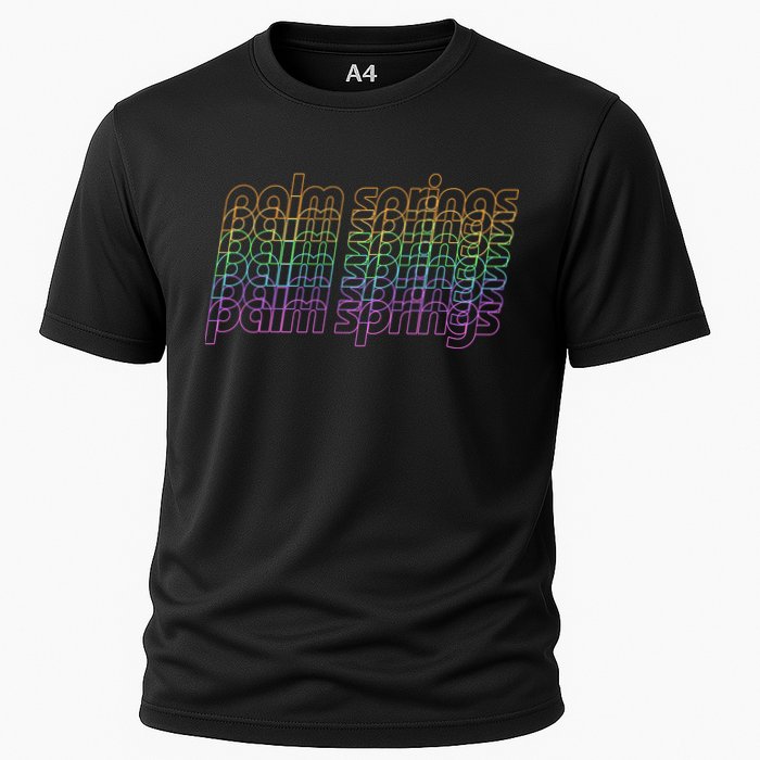 Retro Palm Springs Retro Multicolor Performance Shirt