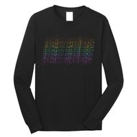 Retro Palm Springs Retro Multicolor Long Sleeve Shirt