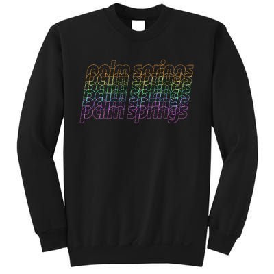 Retro Palm Springs Retro Multicolor Sweatshirt