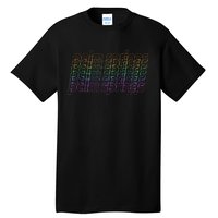 Retro Palm Springs Retro Multicolor Tall T-Shirt