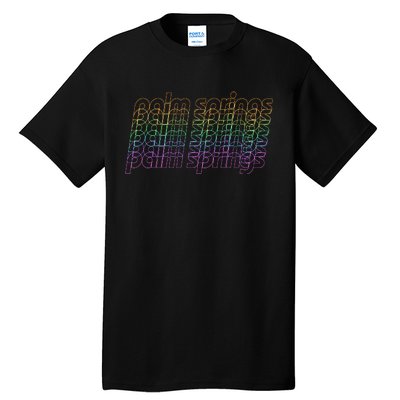 Retro Palm Springs Retro Multicolor Tall T-Shirt