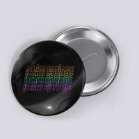 Retro Palm Springs Retro Multicolor Button