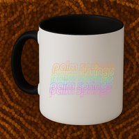 Retro Palm Springs Retro Multicolor Mug