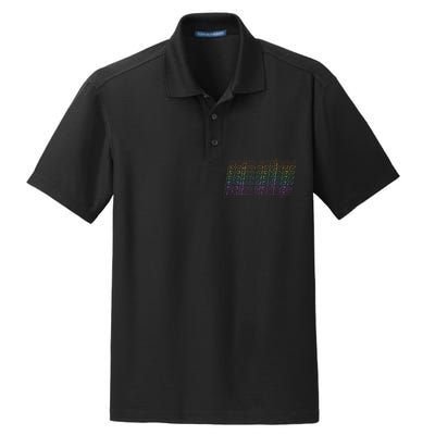 Retro Palm Springs Retro Multicolor Dry Zone Grid Polo