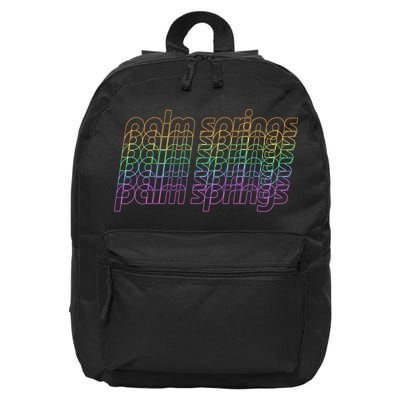 Retro Palm Springs Retro Multicolor 16 in Basic Backpack
