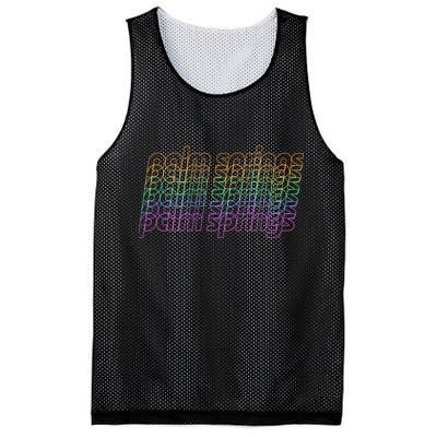 Retro Palm Springs Retro Multicolor Mesh Reversible Basketball Jersey Tank