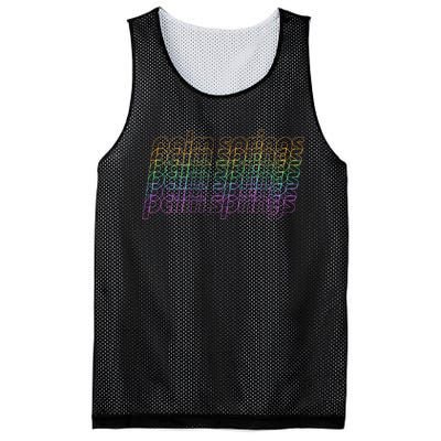 Retro Palm Springs Retro Multicolor Mesh Reversible Basketball Jersey Tank