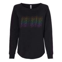 Retro Palm Springs Retro Multicolor Womens California Wash Sweatshirt