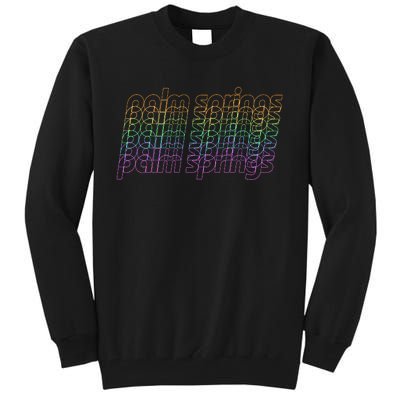 Retro Palm Springs Retro Multicolor Tall Sweatshirt