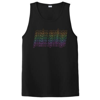 Retro Palm Springs Retro Multicolor PosiCharge Competitor Tank