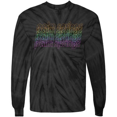 Retro Palm Springs Retro Multicolor Tie-Dye Long Sleeve Shirt