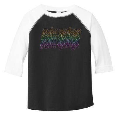 Retro Palm Springs Retro Multicolor Toddler Fine Jersey T-Shirt