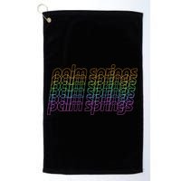 Retro Palm Springs Retro Multicolor Golf Towel