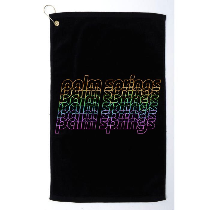 Retro Palm Springs Retro Multicolor Golf Towel
