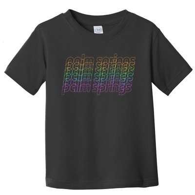 Retro Palm Springs Retro Multicolor Toddler T-Shirt